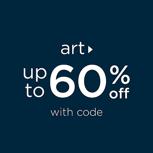 art up to 60% off with code