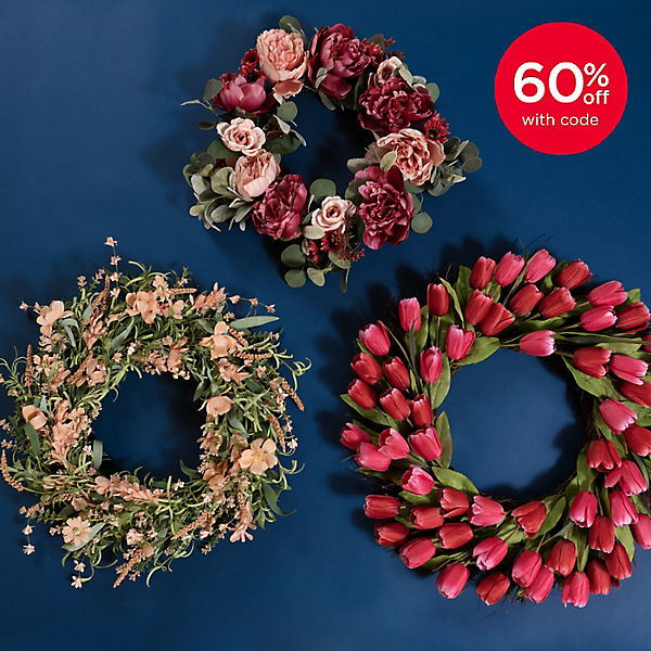 wreaths 60% off with code