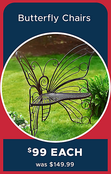 Butterfly Chairs Now $99 Was $149.99