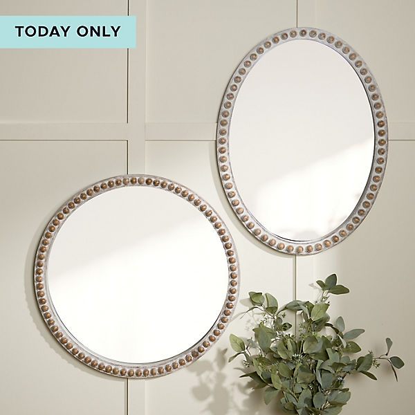 Beaded Mirrors Today Only