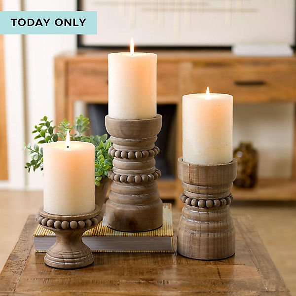 Beaded Candle Holders Today Only