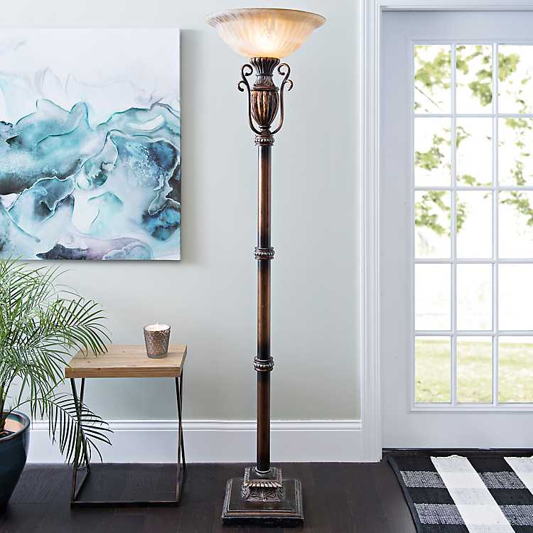 Color Infusion Torchiere Kirklands, Kirklands Floor Lamp With Shelves
