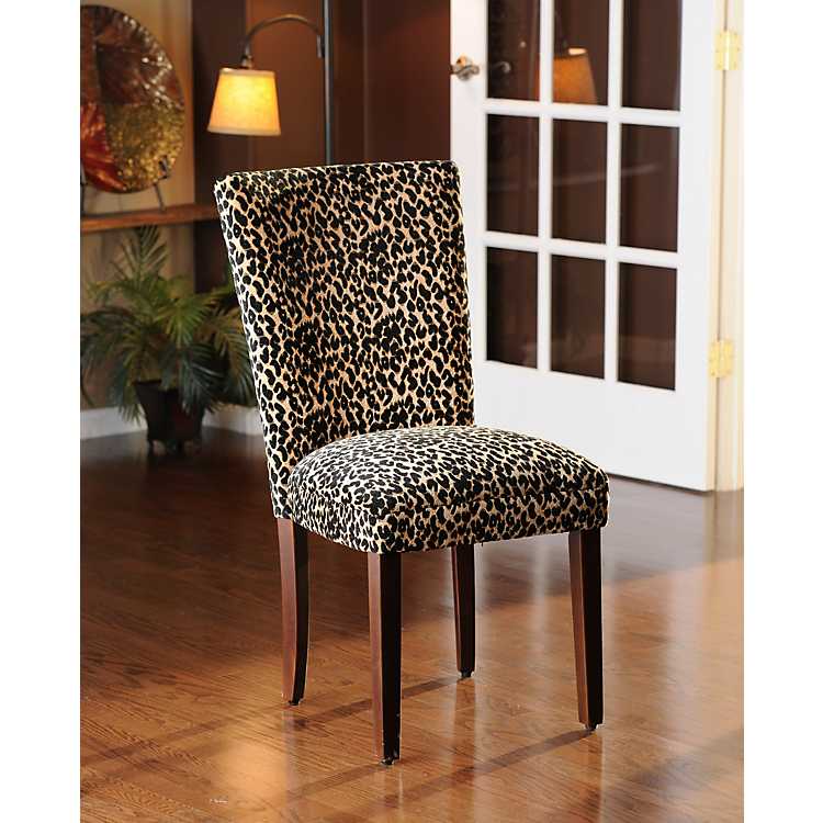 Cheetah Parsons Chair Kirklands, Leopard Print Parsons Chairs