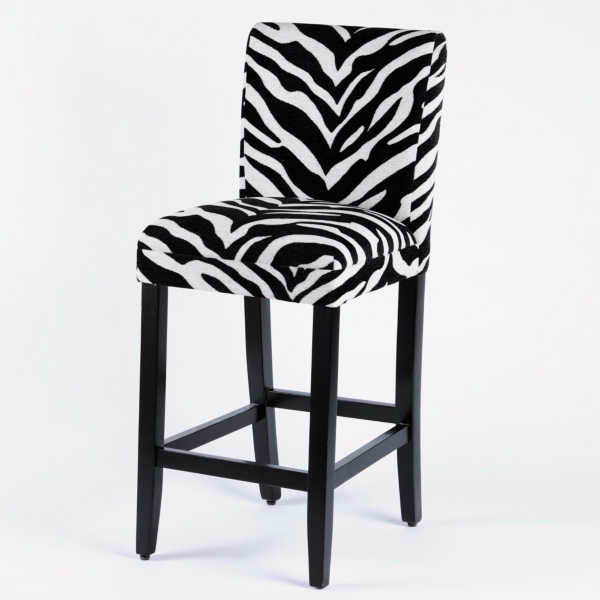 zebra bar stools