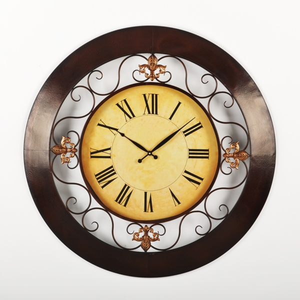 FleurdeLis Wall Clock Kirklands Home
