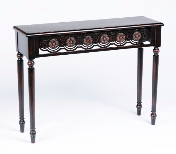 Black Medallion Console Kirklands Home