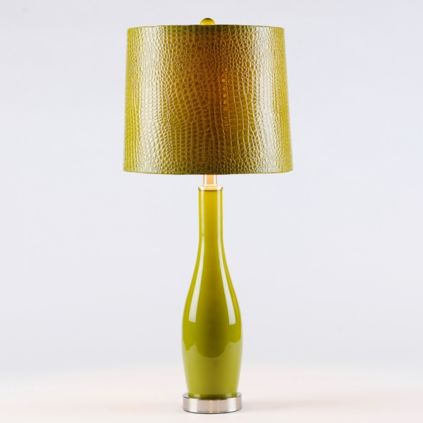 lime green table lamp