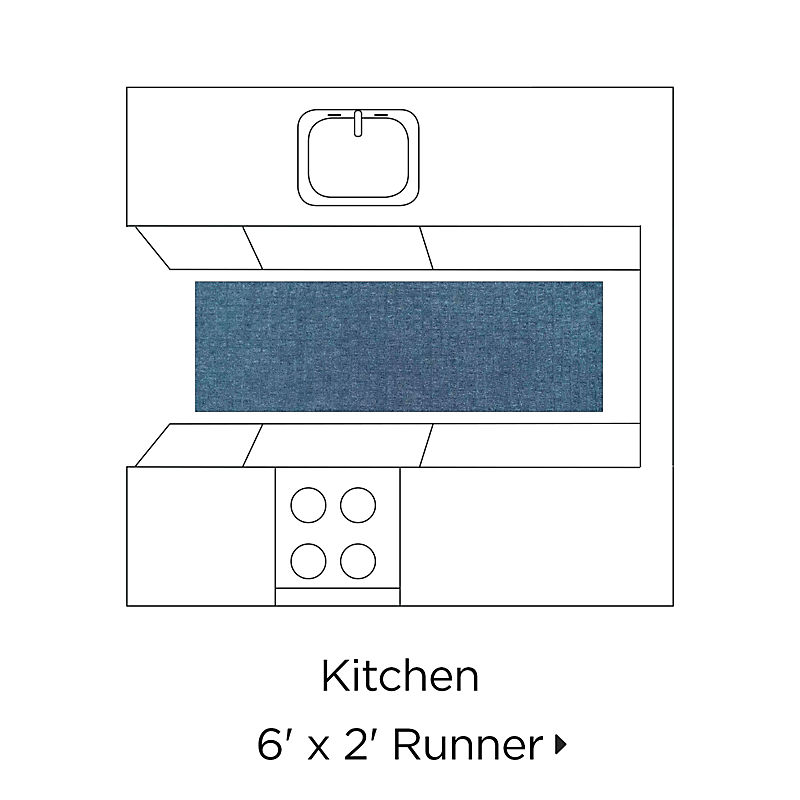 Kitchen 6' x 2' Rug