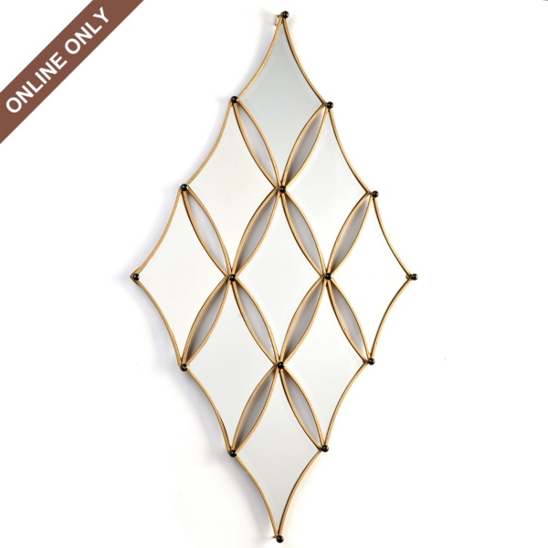 Mirrored Diamond Plaque Kirklands Home