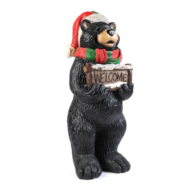 Christmas Bear Statue Kirklands Home
