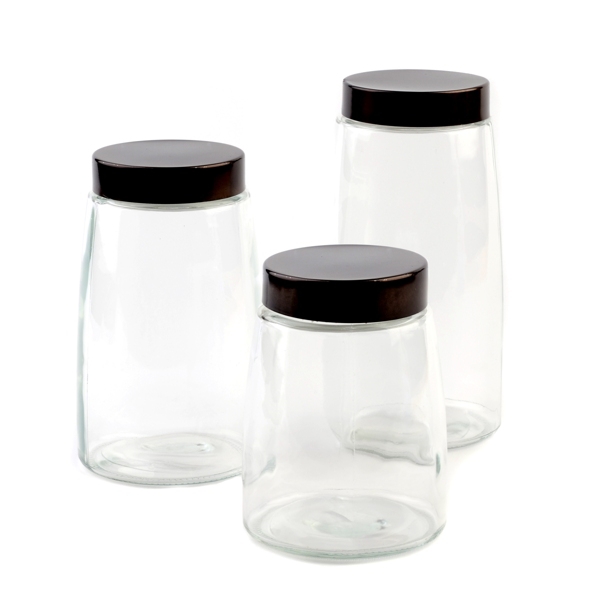 Clear Glass Canister, Set of 3 Kirklands Home