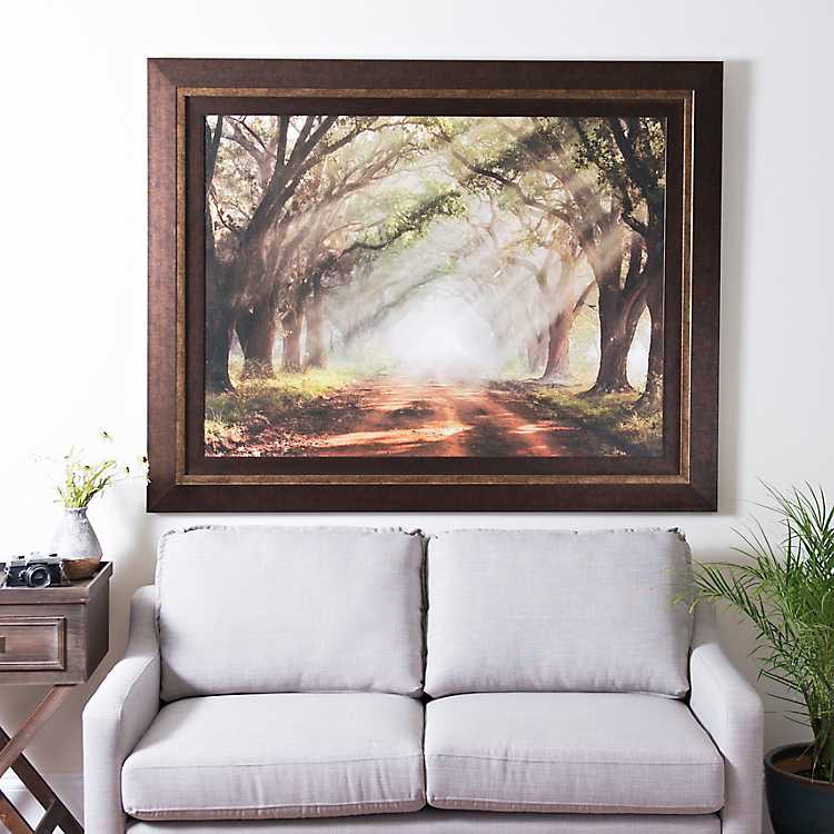 Evergreen Plantation Framed Print