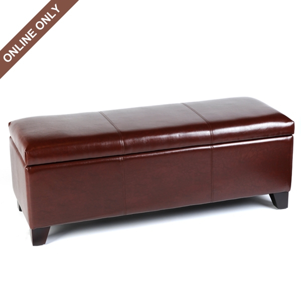 Saddle Brown Luisa Storage Bench Kirklands Home