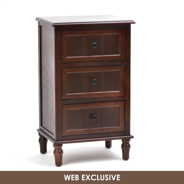 Brown 3Drawer Chest Kirklands Home