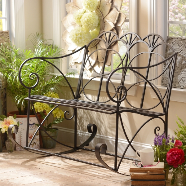 Black Bench Rocker | Kirklands Home