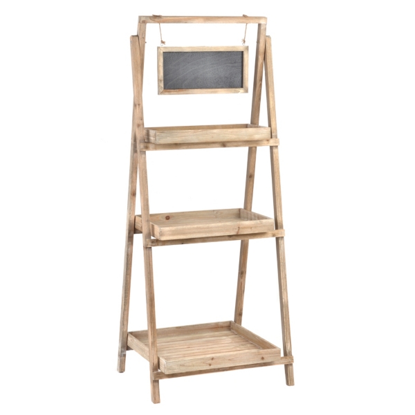 Wooden Chalkboard Plant Stand Kirklands Home