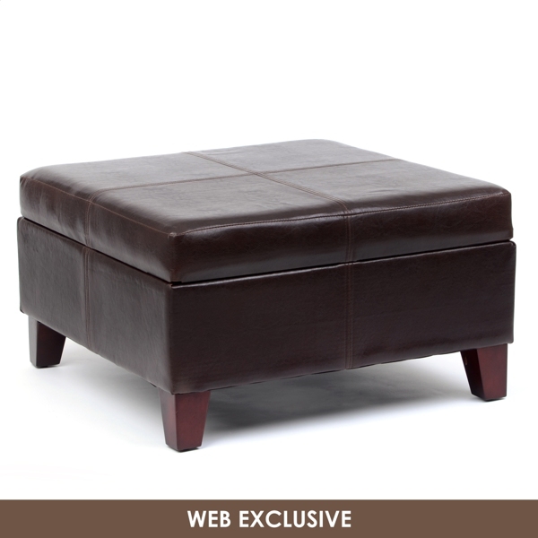Brown Monroe Storage Ottoman Kirklands Home
