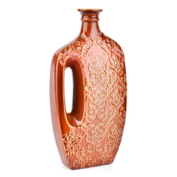 Spice Embossed Ceramic Vase Kirklands Home