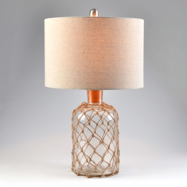 Glass & Jute Coastal Table Lamp Kirklands Home