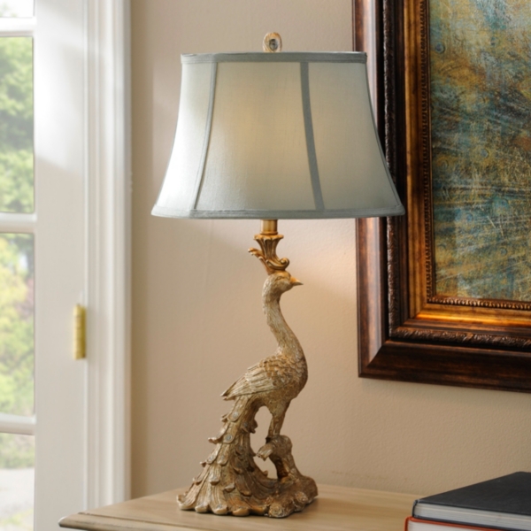 Peacock Table Lamp | Kirklands