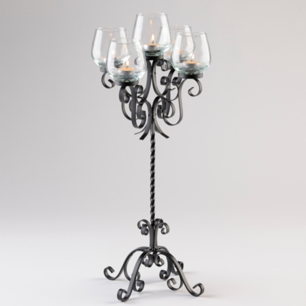 Black Metal Centerpiece Candle Holder Kirklands Home