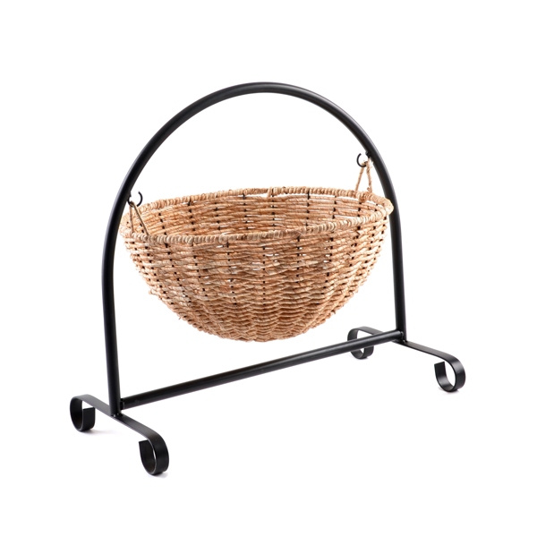 Hanging Wicker Basket With Stand Kirklands Home
