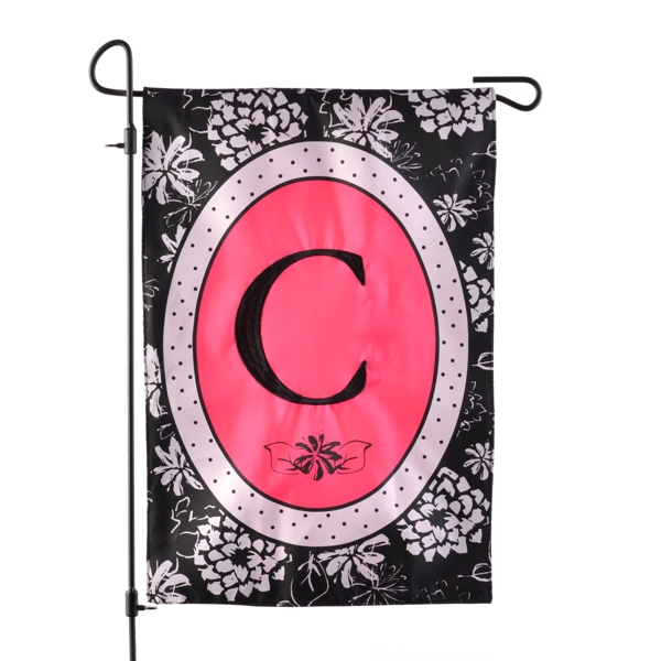 Black & White Monogram C Flag Kirklands Home