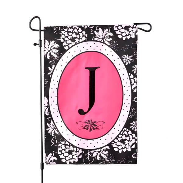 Black & White Monogram J Flag Kirklands Home