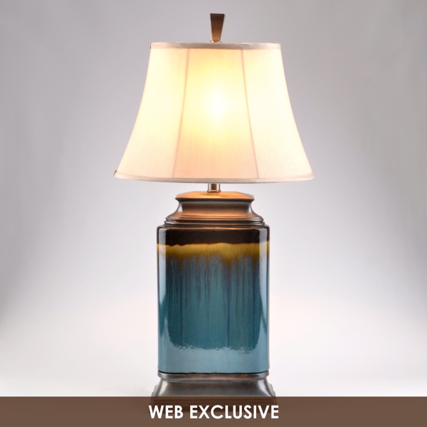 Blue Drip Ceramic Table Lamp Kirklands Home