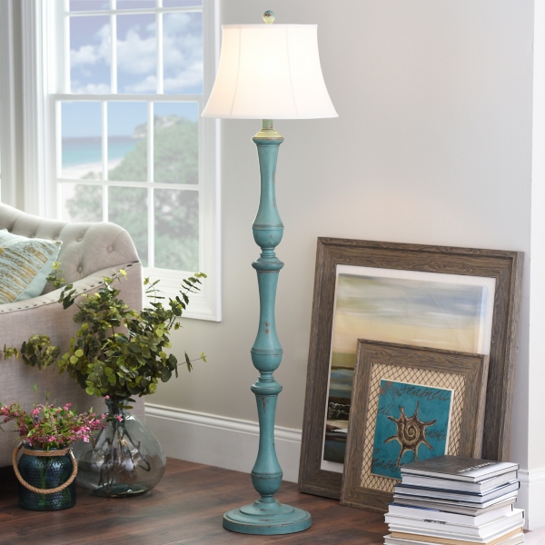 Turquoise Hadley Floor Lamp Kirklands