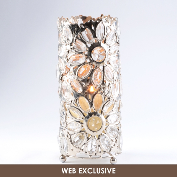 Metal Jewel Votive Holder, 11in. Kirklands Home