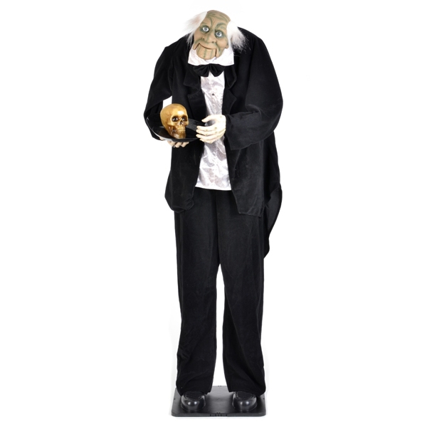 Creepy Animated Butler With Tray | Kirklands Home