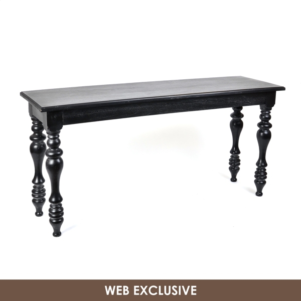 black wood sofa table