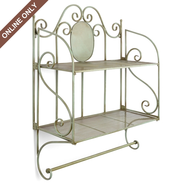 Antiqued Green Metal Kitchen Rack Kirklands Home