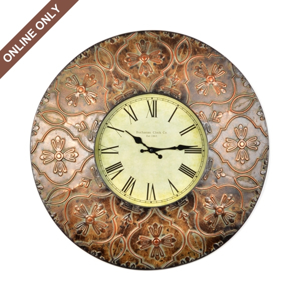 Bronze Metal Brooks Clock | Kirklands Home