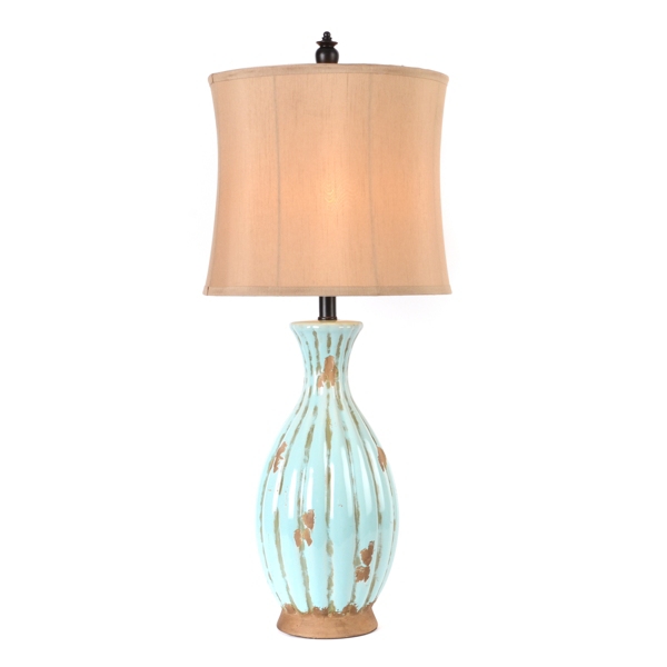 Blue Distressed Table Lamp Kirklands Home