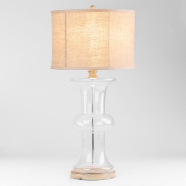 large clear glass table lamps