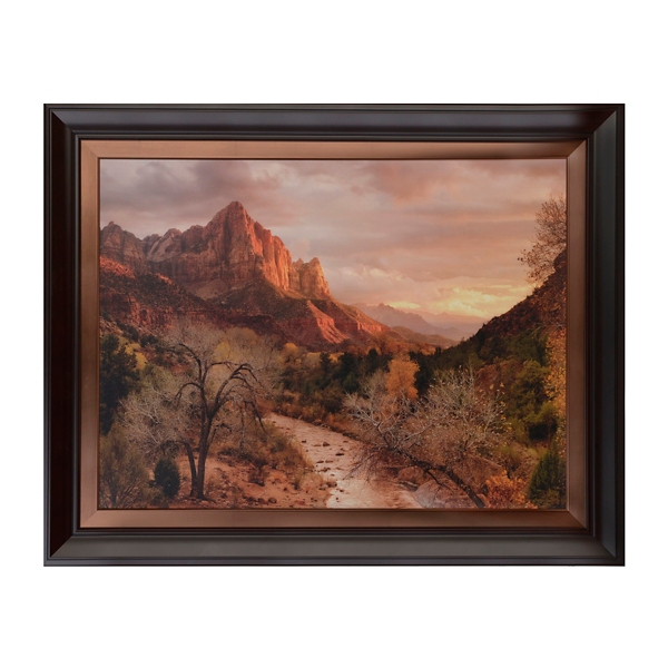 Zion Watchman Sunset Framed Art Print | Kirklands Home