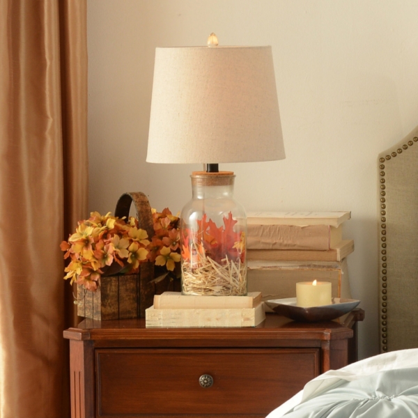 glass jar lamp base