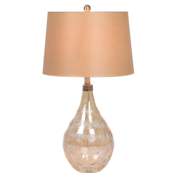Pearlized Amber Glass Table Lamp Kirklands Home