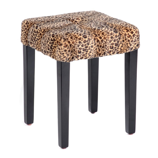 Leopard Print Vanity Stool Kirklands