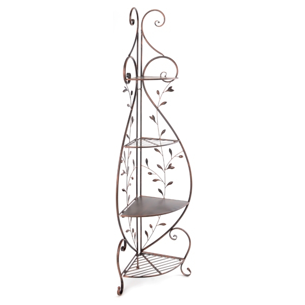 Bronze Vine Corner Shelf Kirklands Home
