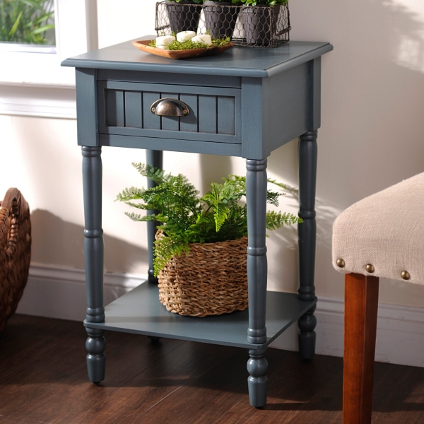 light blue accent table