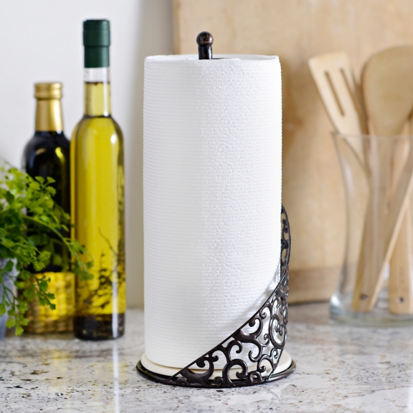 Pressed Metal Paper Towel Holder