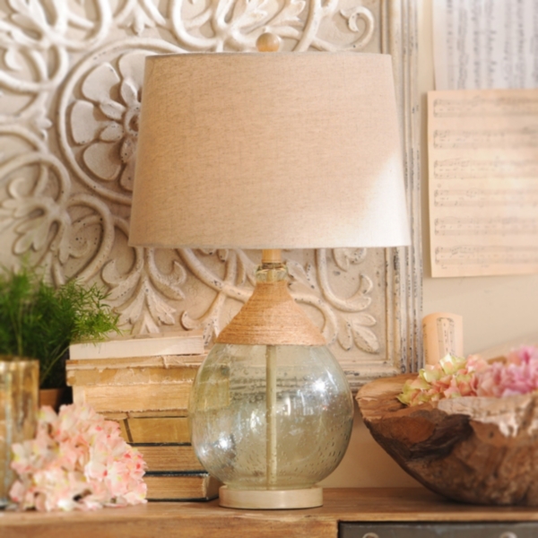 Seeded Glass Table Lamp | Kirklands Home