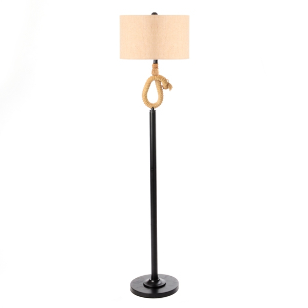 twisted rope floor lamp