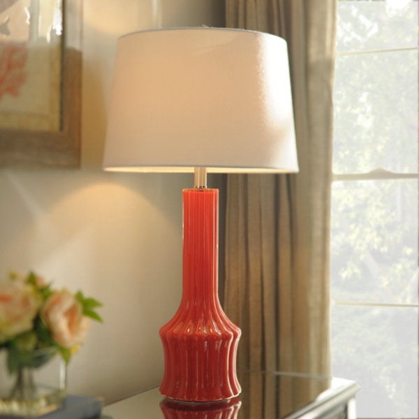 coral bedside lamp