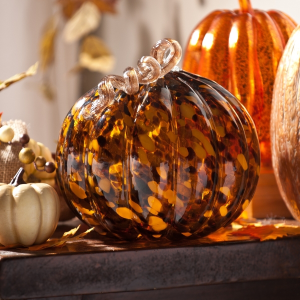Tortoise Glass Pumpkin Statue Kirklands Home
