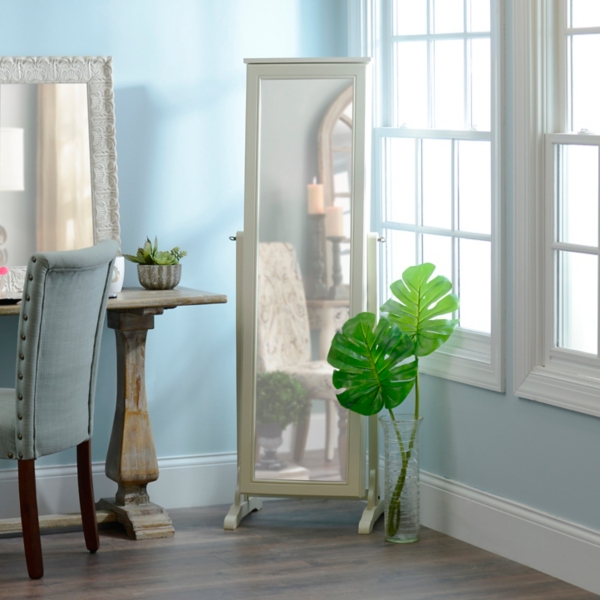 Antique White Cheval Armoire Mirror Kirklands Home