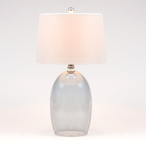 seeded glass table lamp